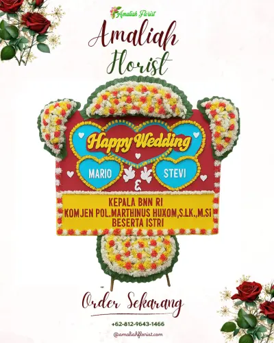 Karangan Papan Bunga Pernikahan di Gurun Laweh Nan Xx